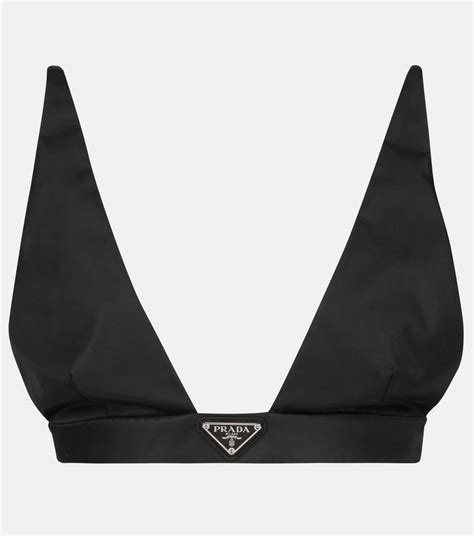 prada black bra|prada bralette.